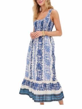 Tuckernuck Bondi Blues Cotton Voile Mallie Dress